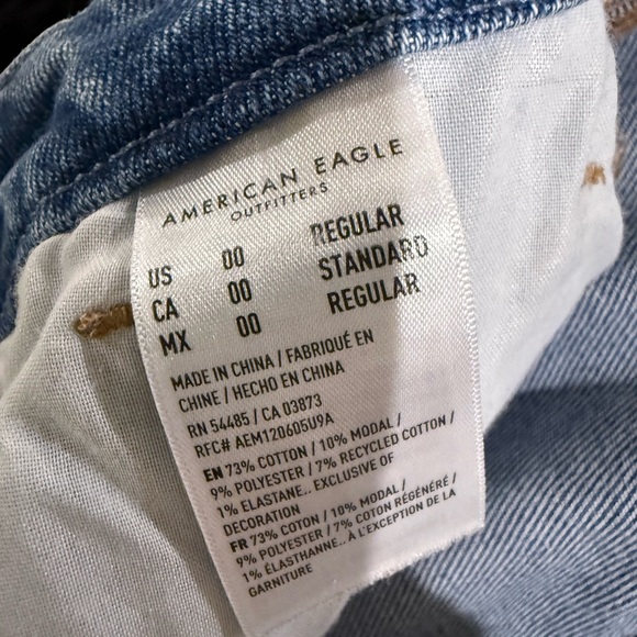 American Eagle Outfitters Light Blue Distressed Skinny Jeans - Picture 3 of 4